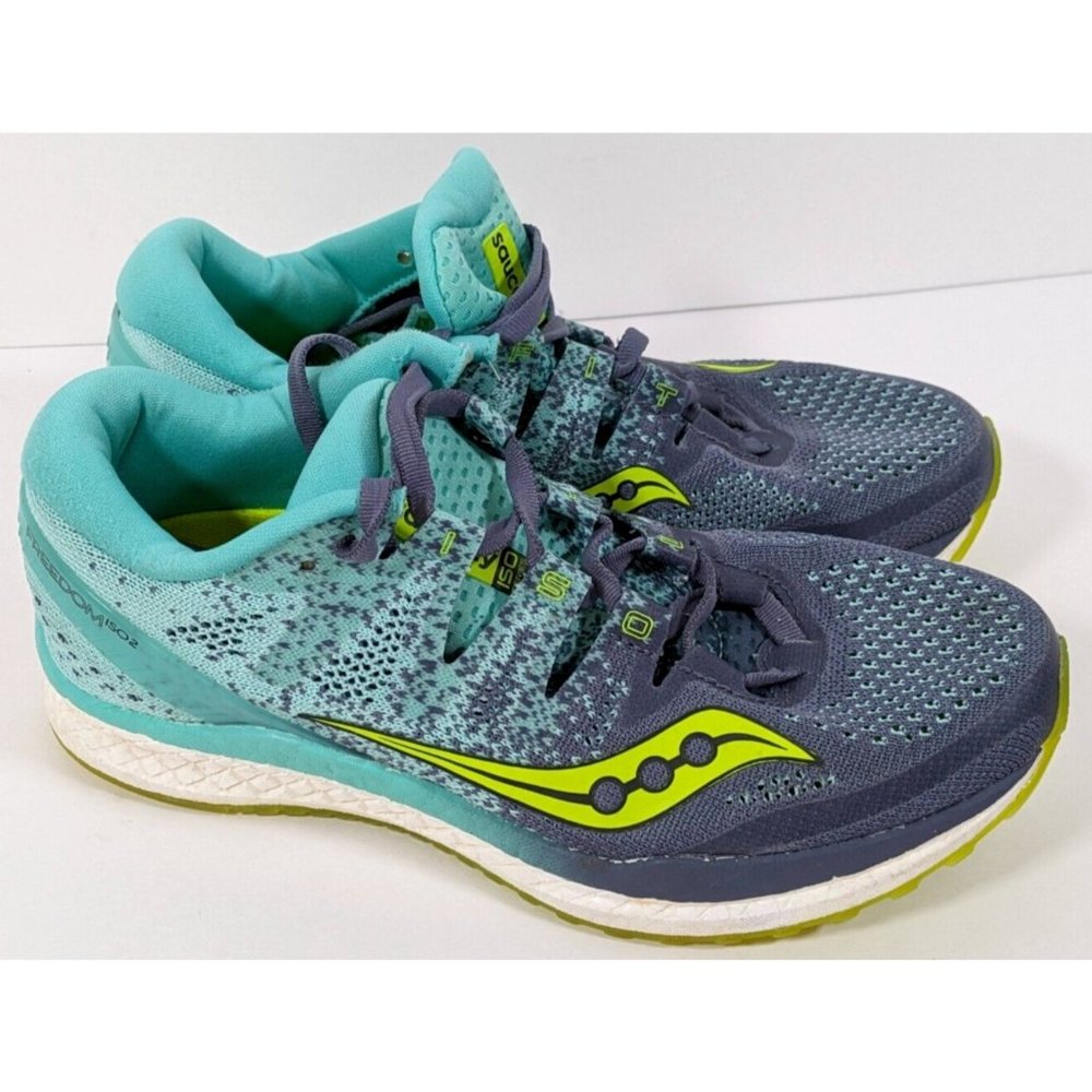 Saucony Women's Freedom ISO 2 Blue/Grey/Teal Women’s Size 7 S10440-4 Everun